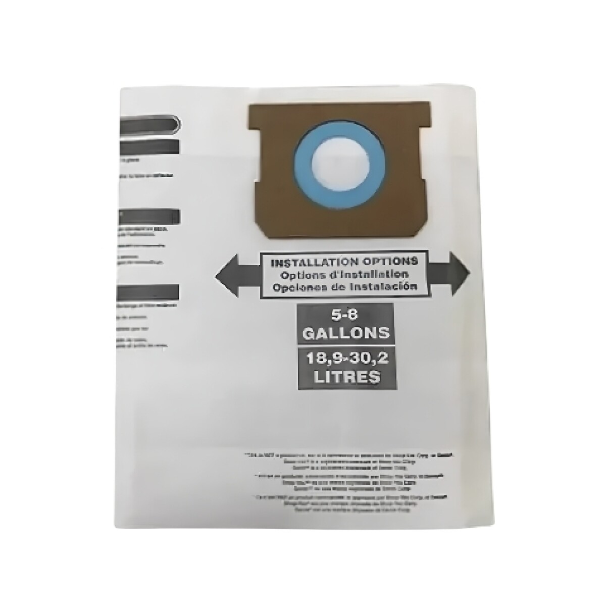 Bolsa para aspiradora Stanley y Shop-Vac 
