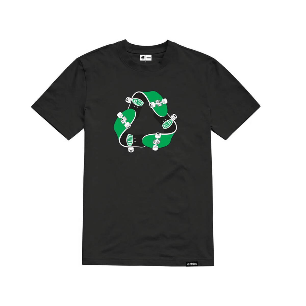 REMERA ETNIES RECYCLE SK8 - Black 