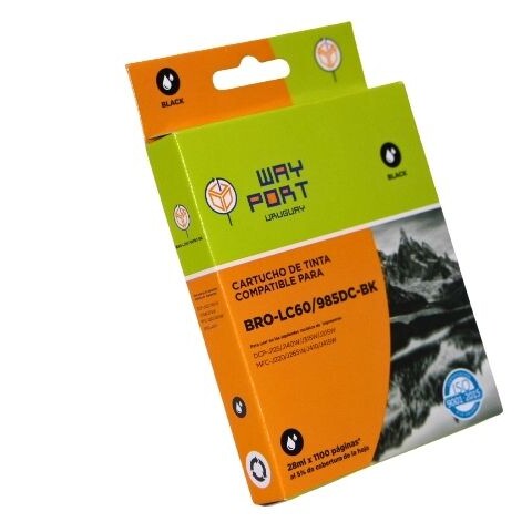 CARTUCHO PARA BROTHER LC60/J410 COLOR NEGRO CARTUCHO PARA BROTHER LC60/J410 COLOR NEGRO