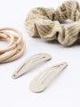 COLEROS Y SAPITOS PACK X 8 BEIGE