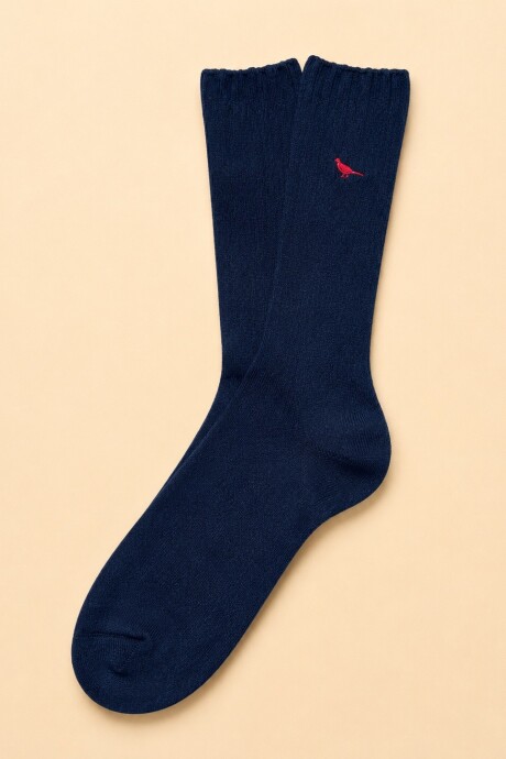 Medias Sport Algodón Azul Acero