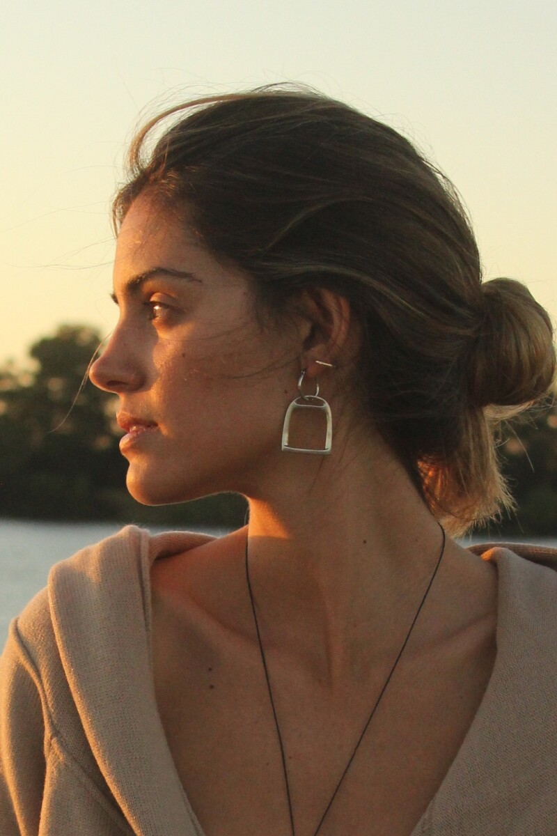 Estribo Earrings Plateado