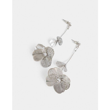 Aros Colgantes Largos Filigrana Plateado