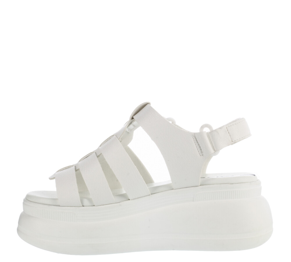 Sandalia MANDI con plataforma White