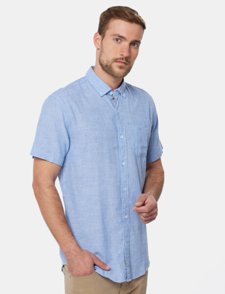 CAMISA DE LINO Azul