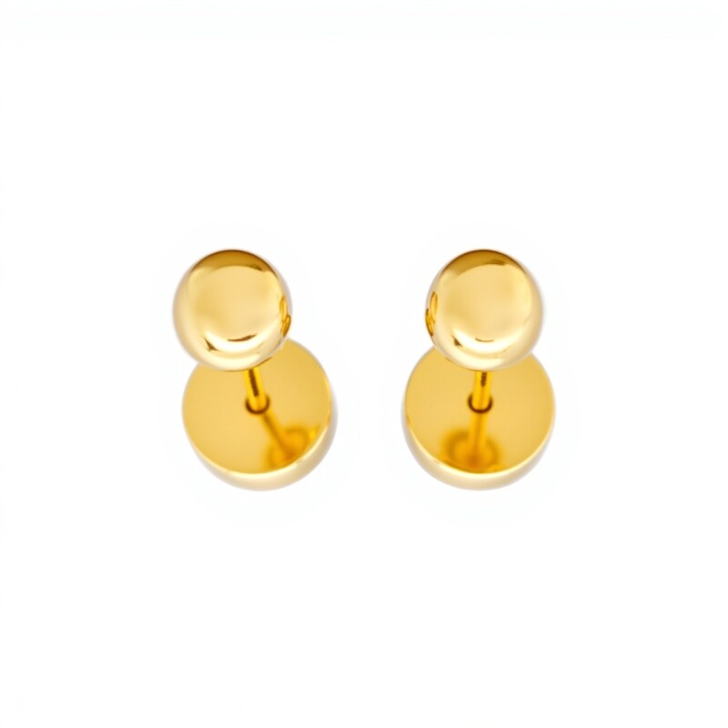 Abridores Bolita-Oro 18k-Sin piedra-AB9529 sinpiedra