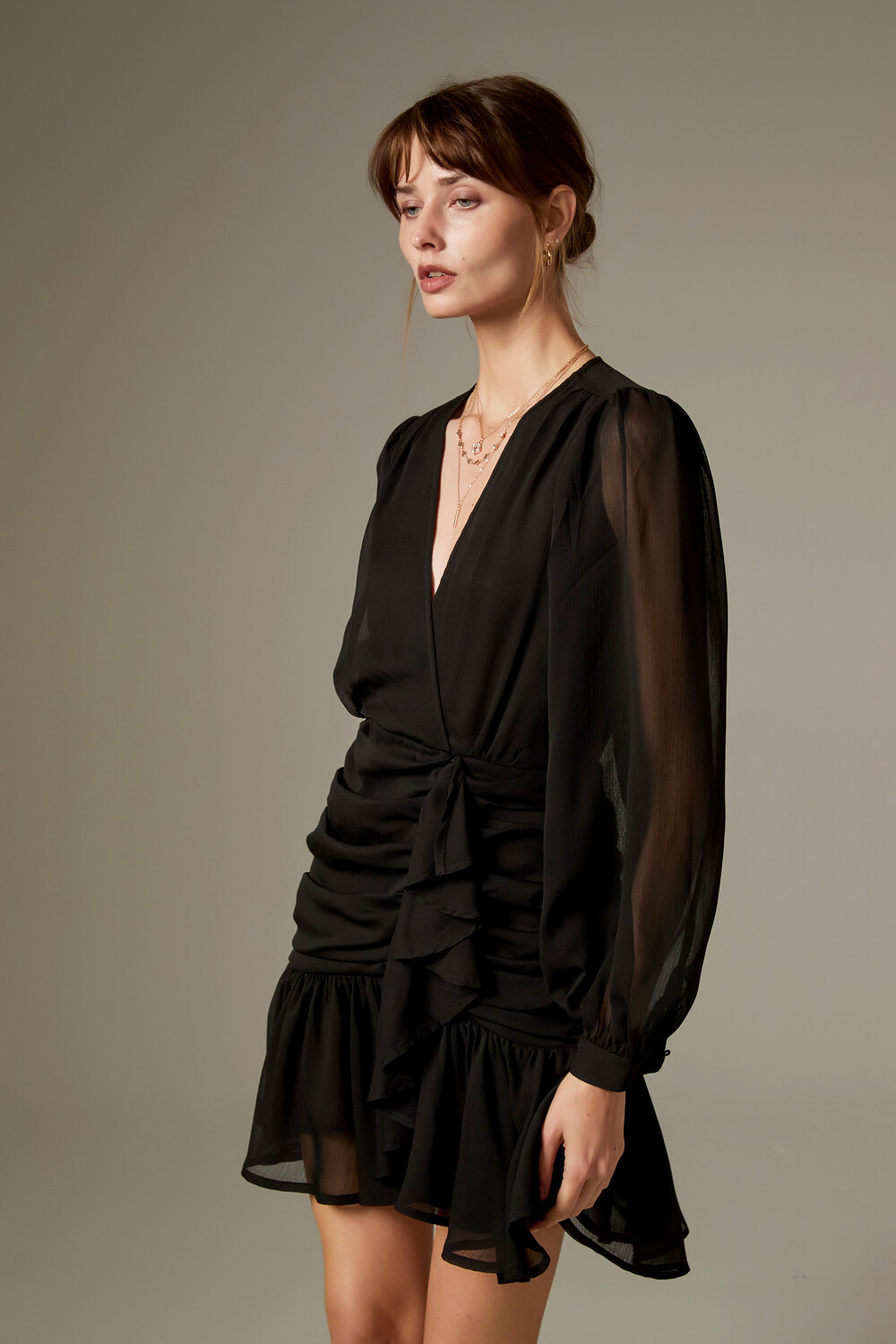 Vestido Busina Negro