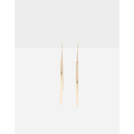 Aros Colgantes De Barrita Dorado