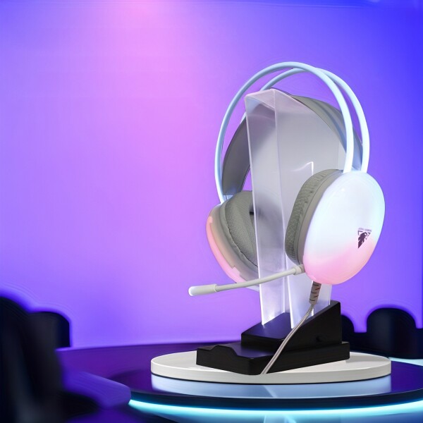 Soporte Auriculares Celulares Xtrike Me 4 USB Luz 7 Colores Variante Color Negro