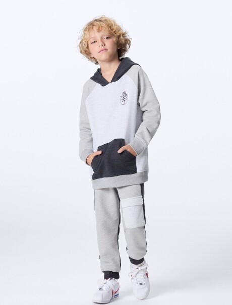 POLERON ML MASC GRIS