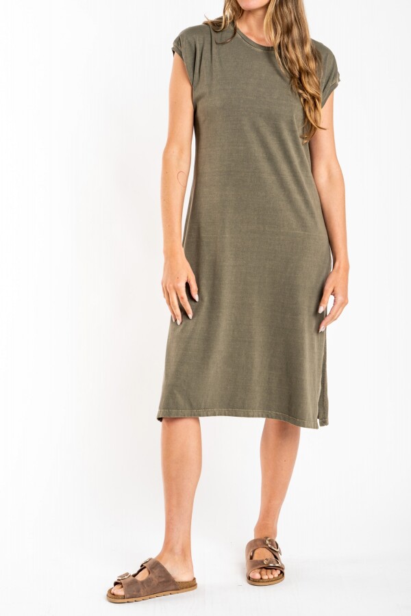 Vestido Algodon Lavado Safari