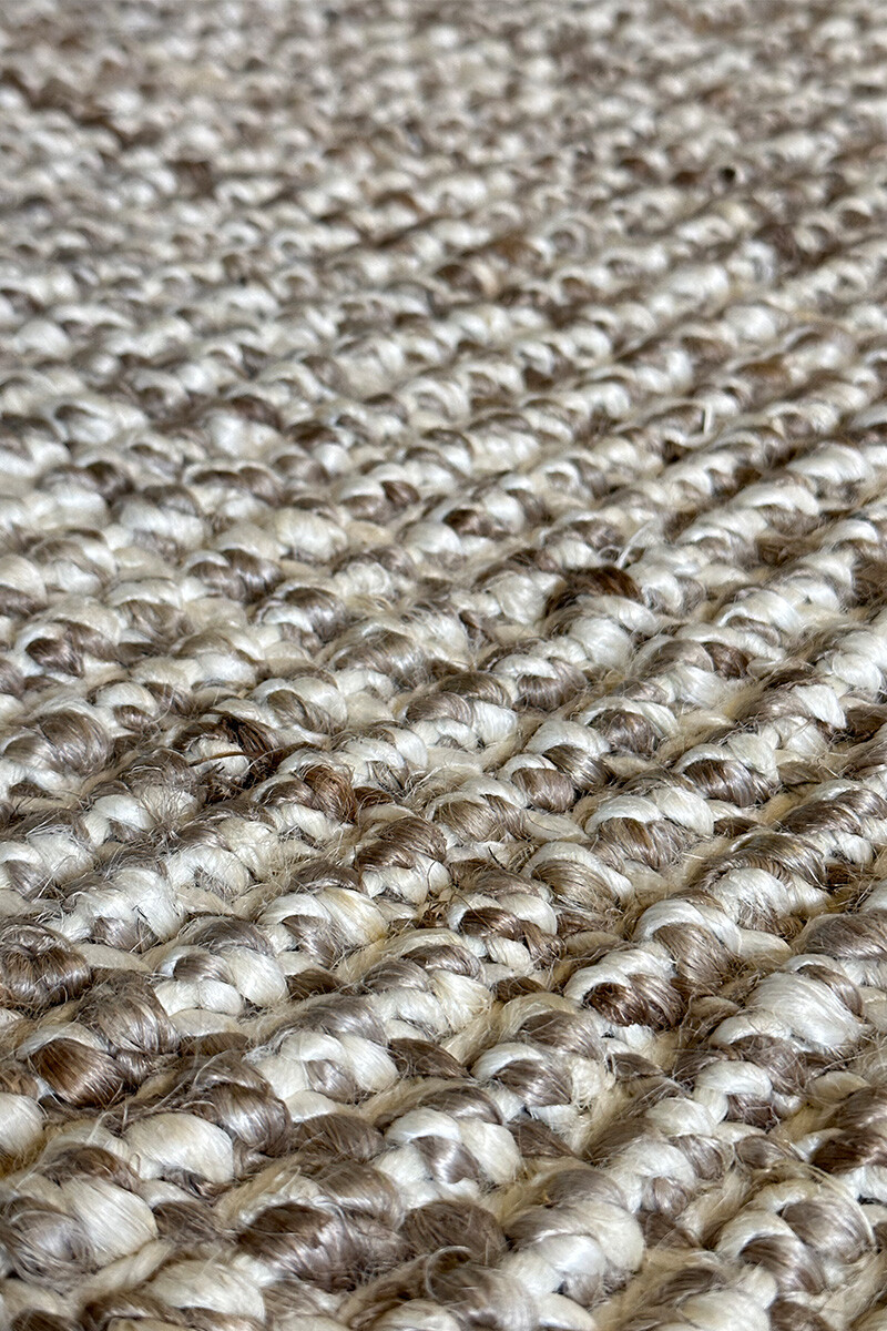 Ellora ALFOMBRA ELLORA JUTE 300X400 SILVER BOUCLE