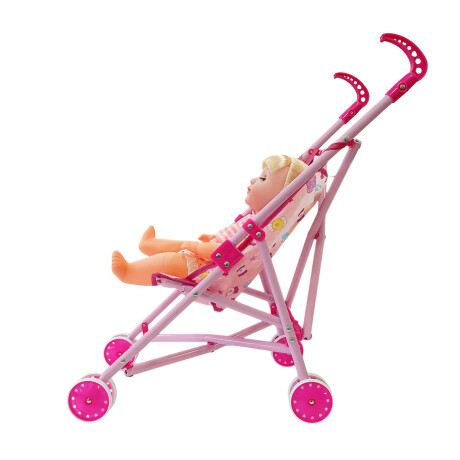 Set Muñeca Bebé Bebote Cochecito Plegable 40cm Set Muñeca Bebé Bebote Cochecito Plegable 40cm