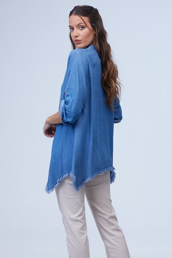 Camisa Tencel Flecos JEAN