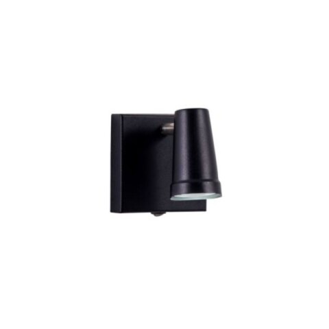 APLIQUE LISO MOVIL C/ INTERRUPTOR 1L GU10 NEGRO APLIQUE LISO MOVIL C/ INTERRUPTOR 1L GU10 NEGRO