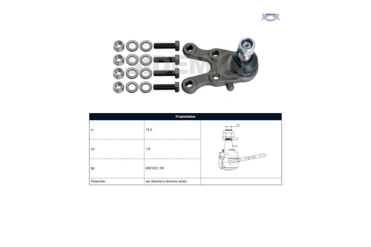 Rotula Del Mitsubishi L200 96-06 Der Rotula Del Mitsubishi L200 96-06 Der