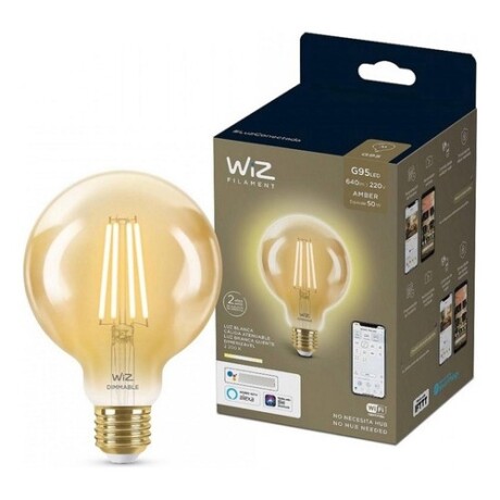 Pack 6 unidades lámparas LED WIZ Wifi Filamento Globo 6.9W E27 Pack 6 unidades lámparas LED WIZ Wifi Filamento Globo 6.9W E27