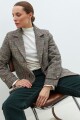 Blazer fantasía de paño multicolor