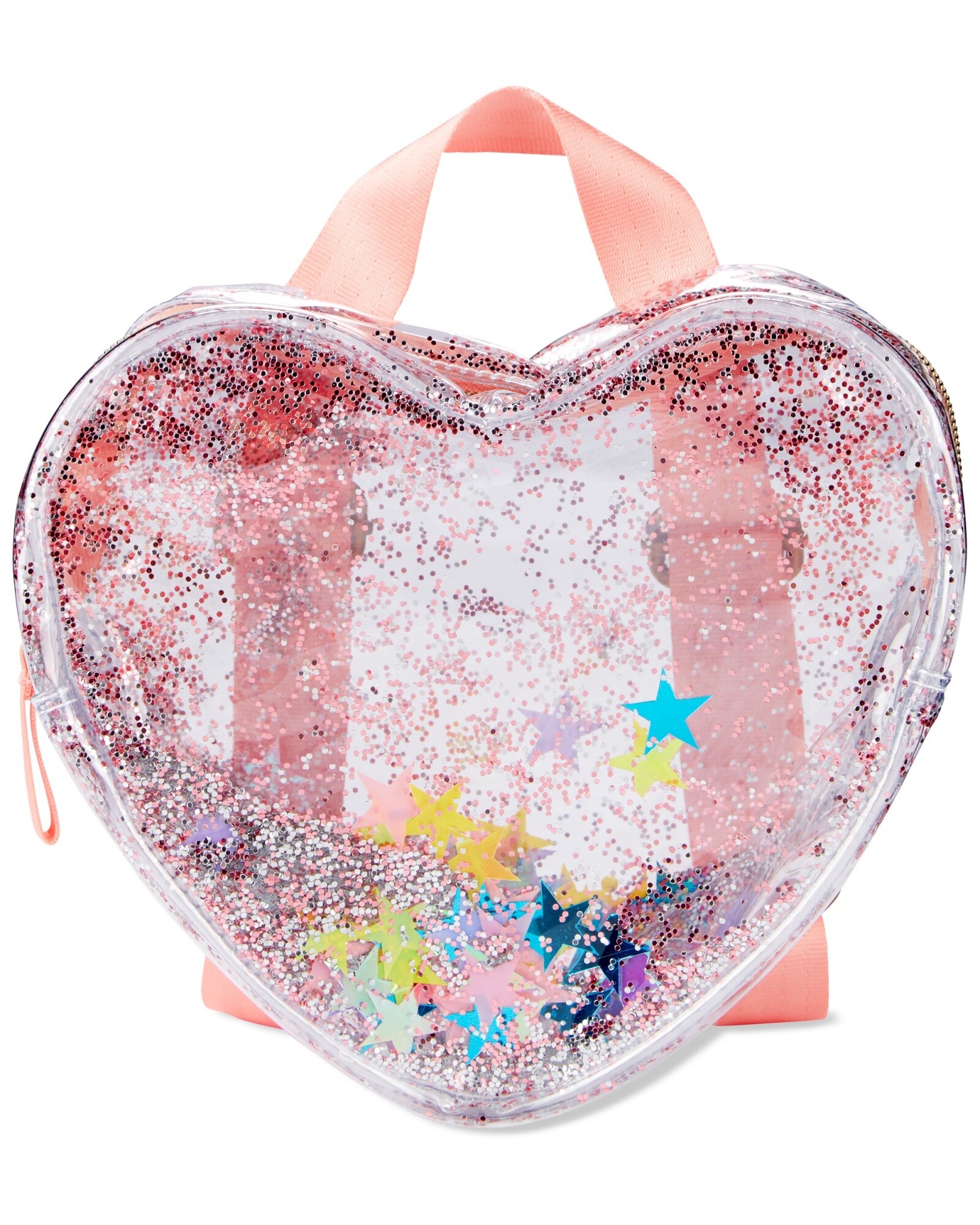 Mochila corazón con glitter Sin color