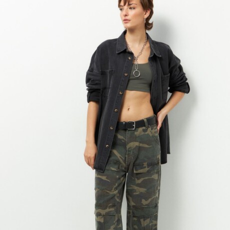 TOP LITA Verde Grisáceo
