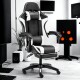 Silla gamer giratoria NEGRO Y BLANCO