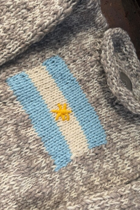 Sweater Flag Guri Argentina Lana Jaspeado