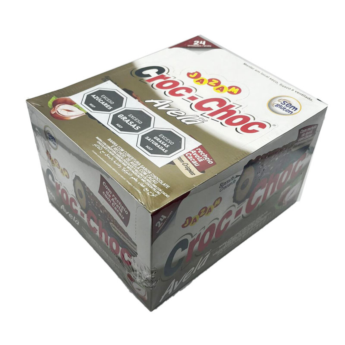 BARQUILLO RELLENO CROC-CHOC. AVELANA X24UNID 