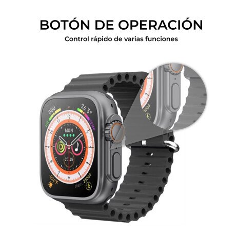 Smartwatch Estilo Moderno Full Funciones Tecnología Salud Negro