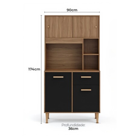 KIT DE COCINA ALACENA COMPACTA ARMARIO APARADOR - 4 PUERTAS 1 CAJÓN KIT DE COCINA ALACENA COMPACTA ARMARIO APARADOR - 4 PUERTAS 1 CAJÓN