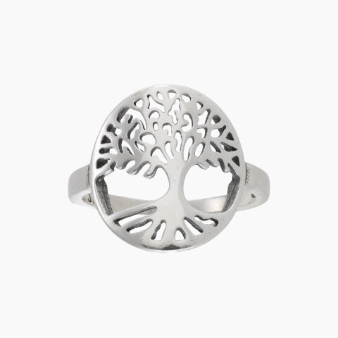 Anillo en plata 925 con diseño de árbol de la vida Anillo En Plata 925 Con Diseño De árbol De La Vida
