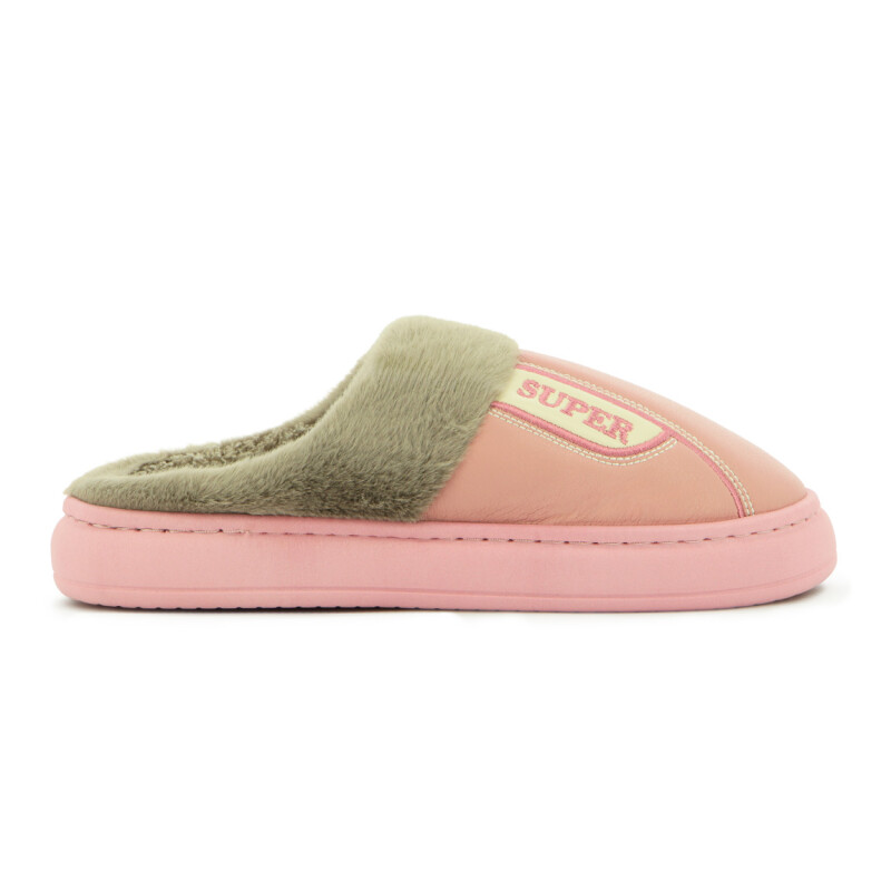 Dortex Pantufla Pu + Corderito Rosado