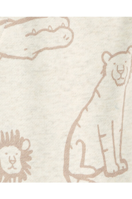 Pantalón de algodón afelpado, diseño animales Sin color