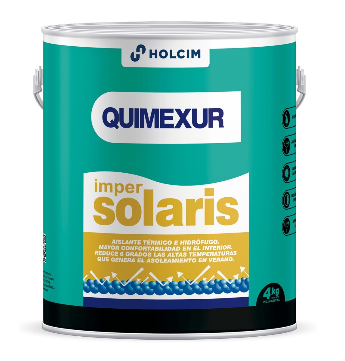 Membrana líquida Blanca Solaris Quimexur 4Kg 