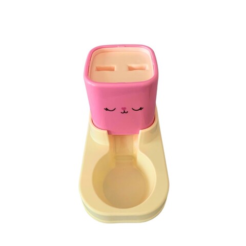 Dispensador Comedero/Bebedero 1800 ml Rosa Dispensador Comedero/Bebedero 1800 ml Rosa