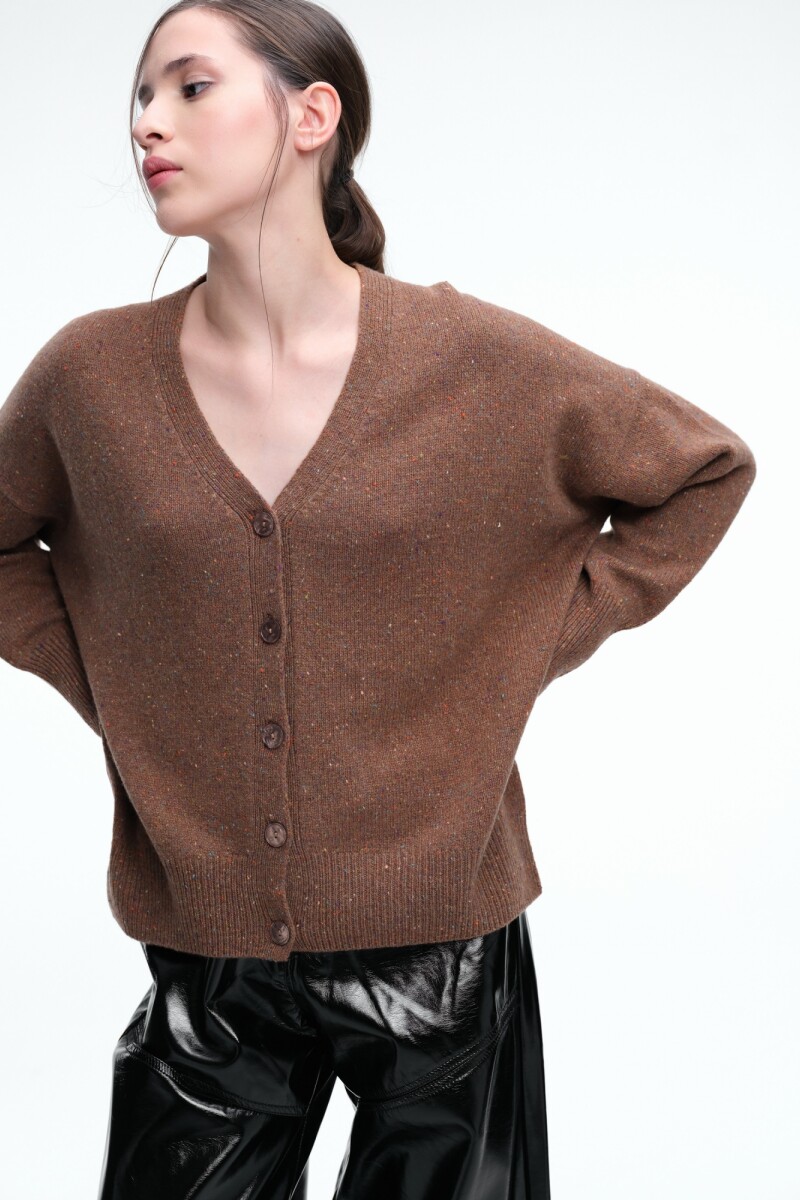 CARDIGAN V Marron
