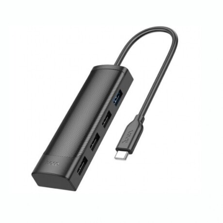 HUB 4 En 1 HOCO HB41 USB-C A 3 USB-A 2.0 Y 1 USB-A 3.0 - Black HUB 4 En 1 HOCO HB41 USB-C A 3 USB-A 2.0 Y 1 USB-A 3.0 - Black