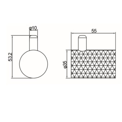 Percha SIGNATURE oro cepillado Percha Signature Oro Cepillado