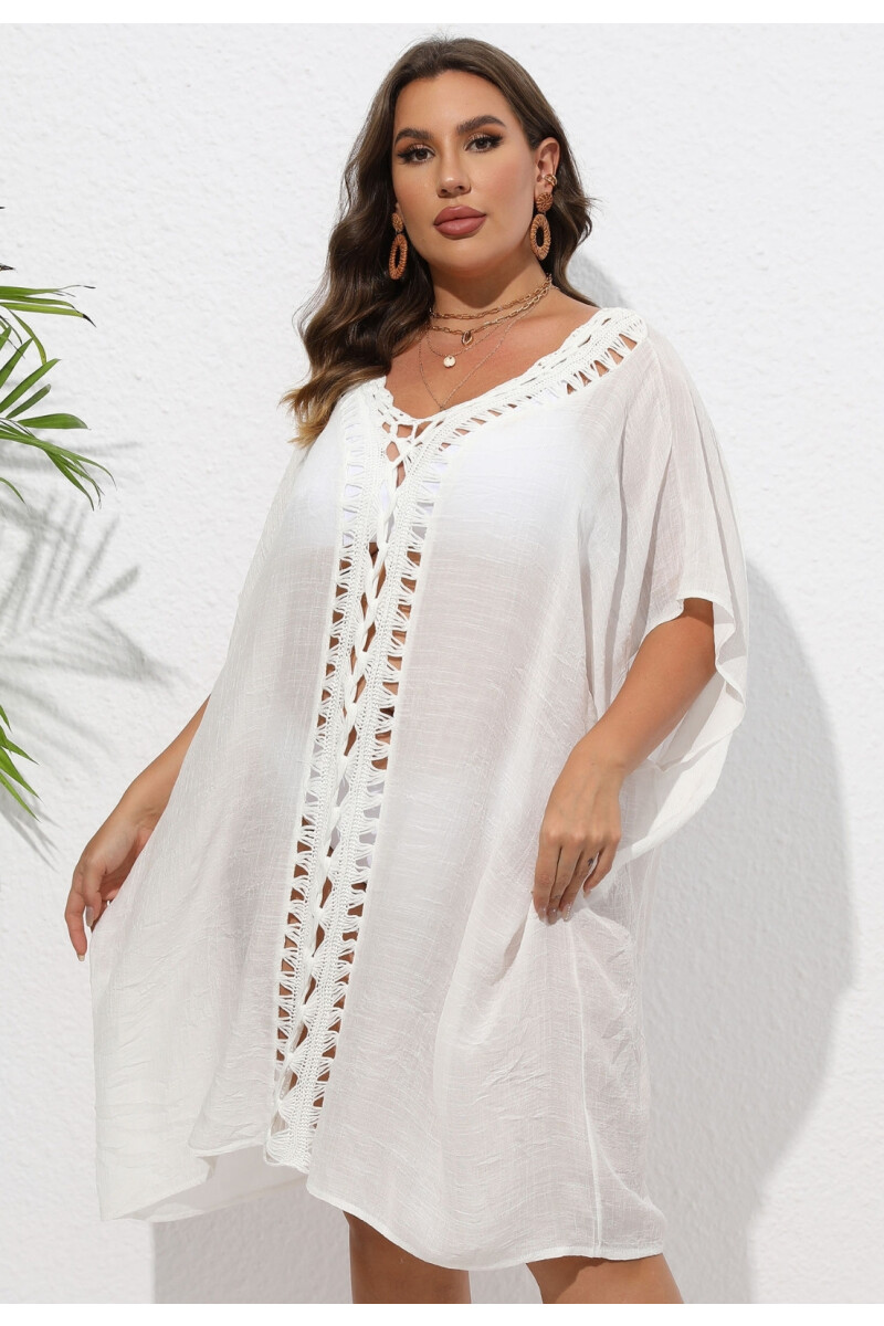 PONCHO LISO BLANCO