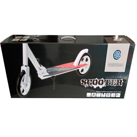 Monopatin Scooter Plegable Aluminio 200 Mm Negro