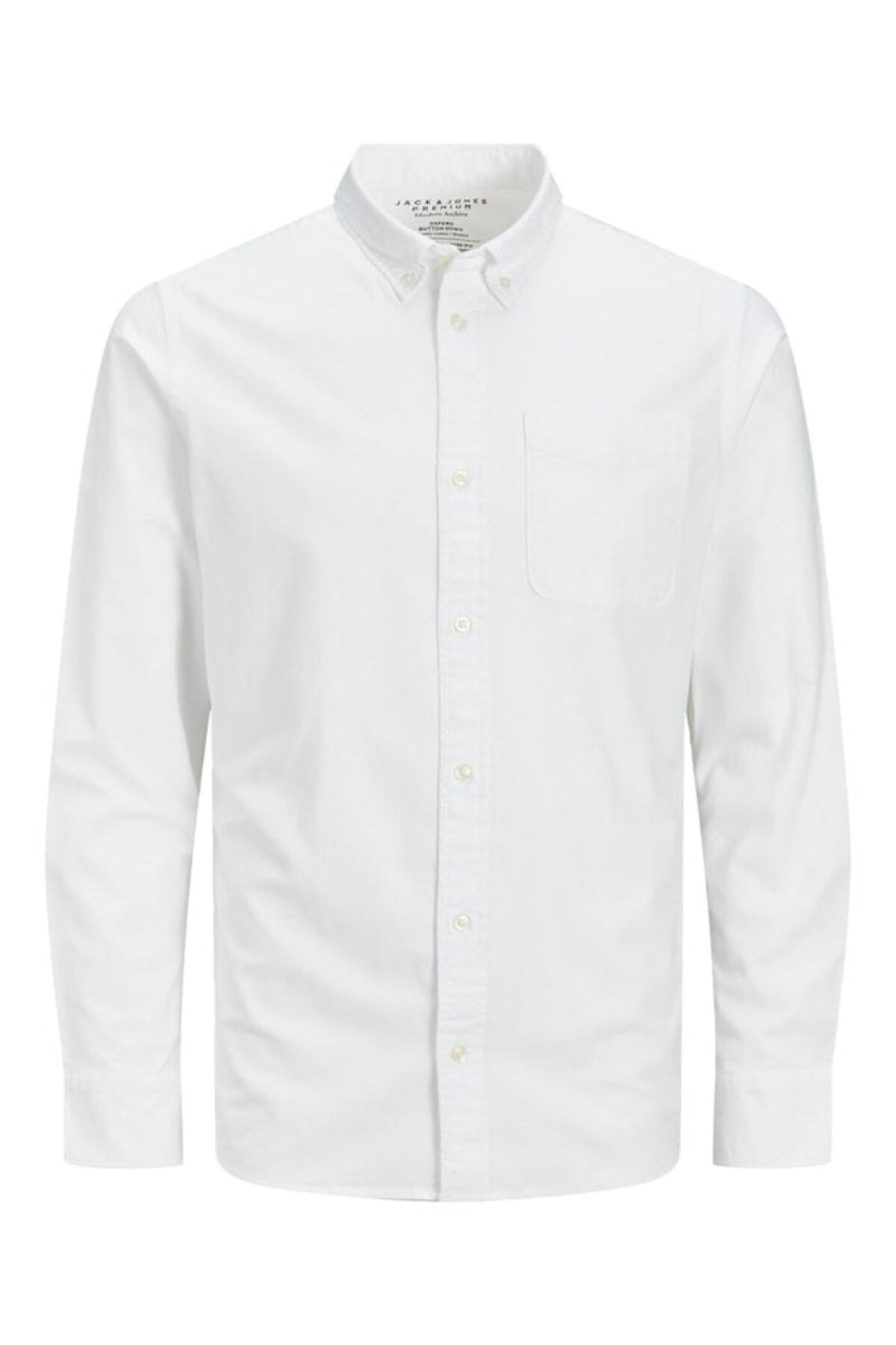 Camisa Hombre Blanco Con Cuadrado Jack & Jones - 12212591 - 12212591.25