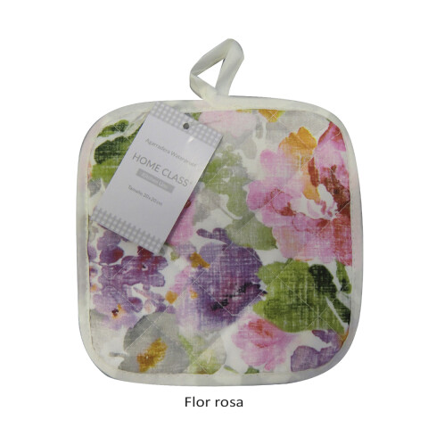 Agarradera Impermeable Home Class 20 cm x 20 cm 3391 FLOR ROSA