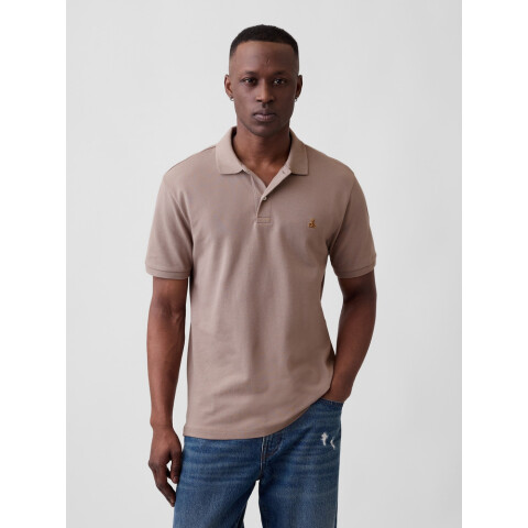 V-FRCH SS BRANNAN POLO MEDIUM COOL BROWN
