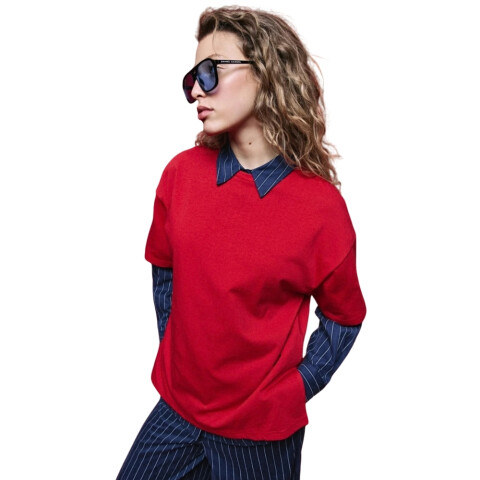 REMERA NARA XS-XXL ROJO