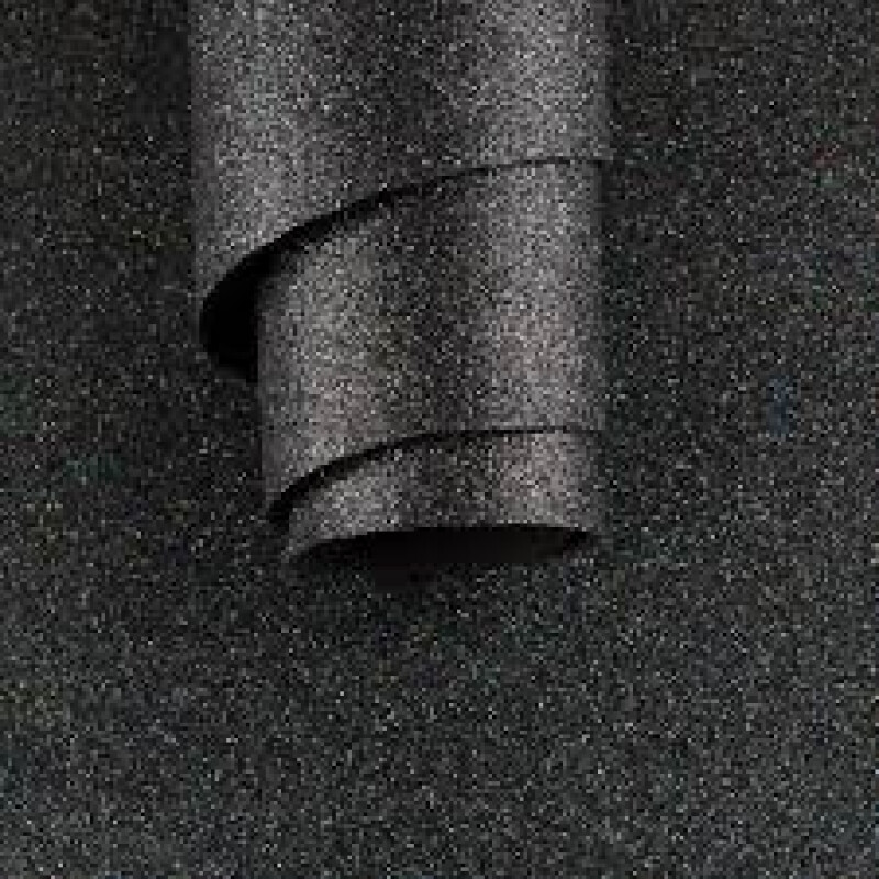 Goma Eva con Glitter 60x40 Negro