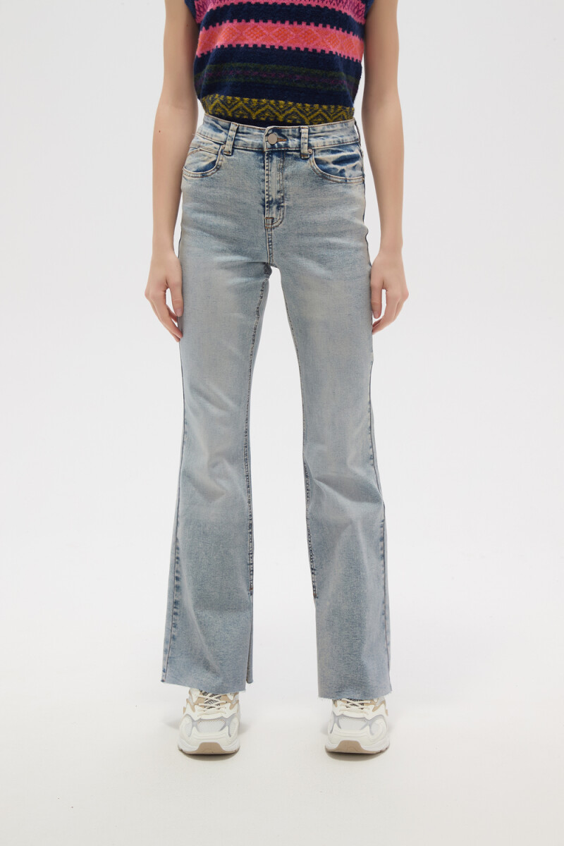 Pantalon Strada - Celeste Grisaceo 