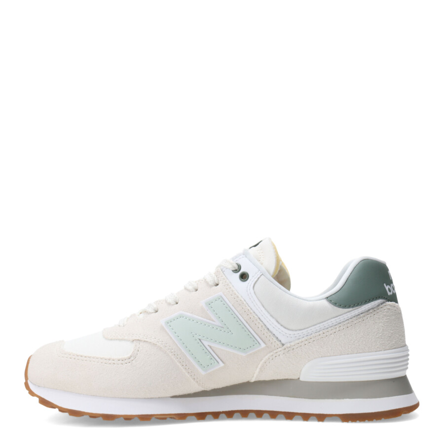 Championes de Mujer New Balance Classics Traditionnels 574 Nude - Verde
