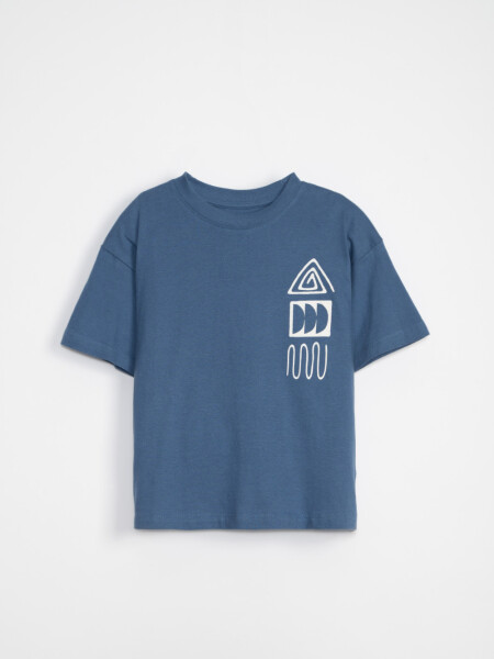 Remera estampa Formas Azul