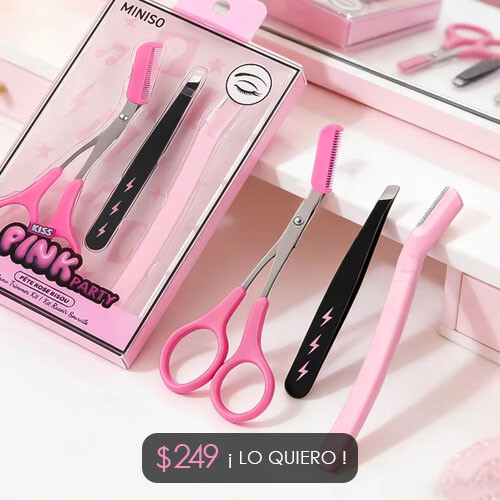Set Cejas Pink Party
