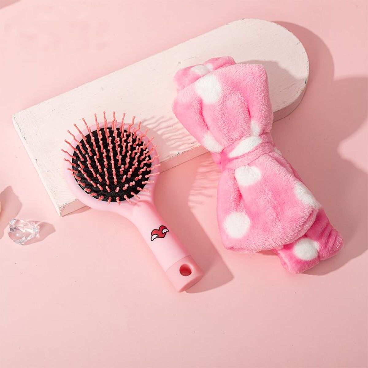 Set De Peinado Moña - Rosa Obscuro 