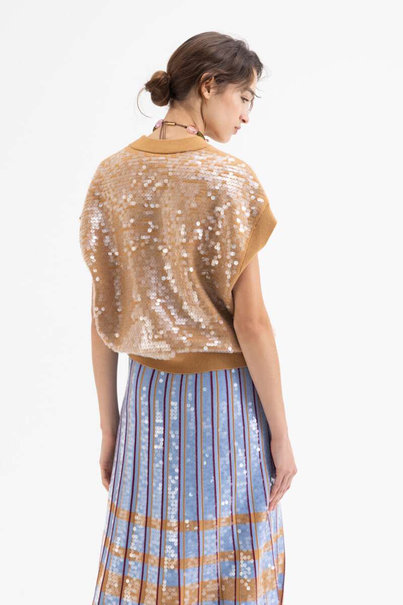 CHALECO FLAMING CHERRY Camel